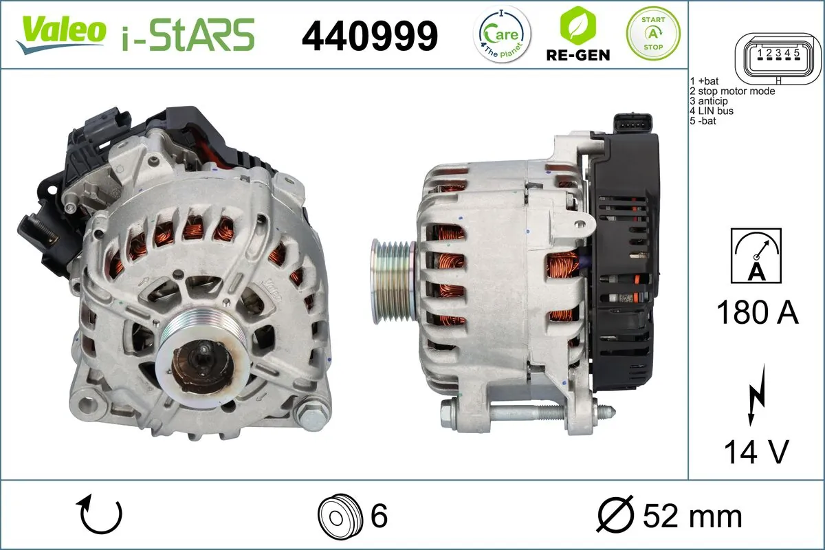 Do koszyka 440999 VALEO Alternator