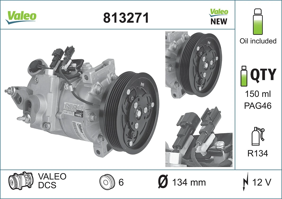 Sprężarka klimatyzacji PXC161685 Sanden