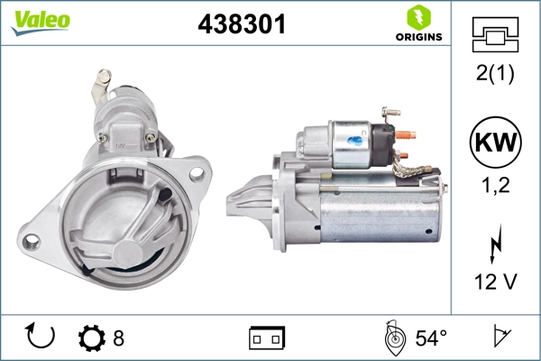 Do koszyka 438301 VALEO Rozrusznik