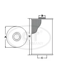 Filtr oleju LR158363 Land Rover