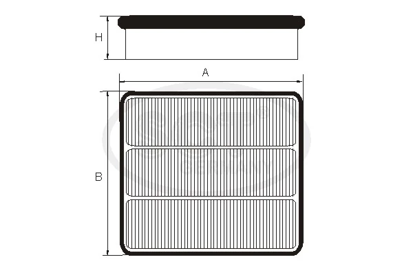  Filtr powietrza Mitsubishi Lancer 9
