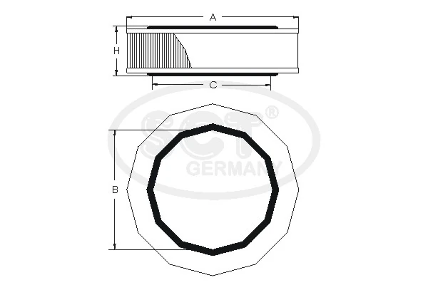 Filtr powietrza ГАЗ Газель