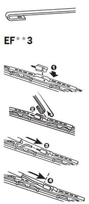 Pióro wycieraczki szyby tylnej Audi A6 4A5