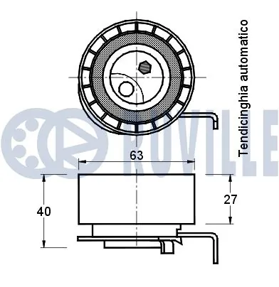 Rolka napinacza paska rozrządu Volvo 940 sedana (944) (1990 - 1994) cena, od 49,70 USD