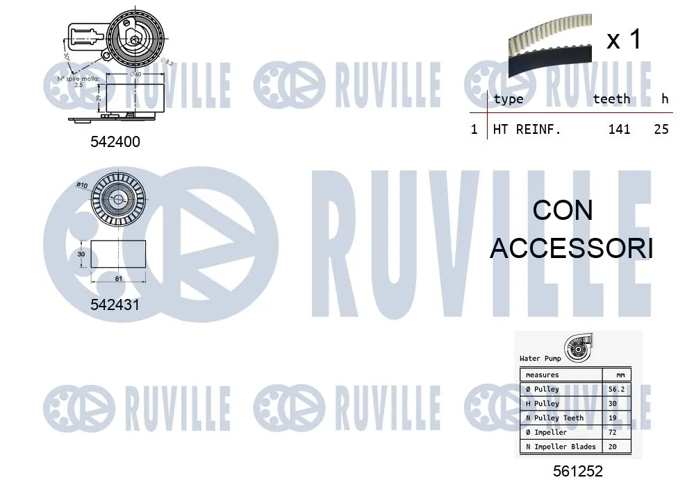 Do koszyka Pasek rozrządu, zestaw Mazda 3  BL