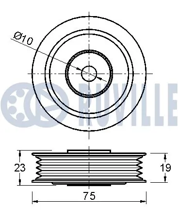 Do koszyka Rolka napinacza paska napędowego Daihatsu Terios I J100, J102, J122