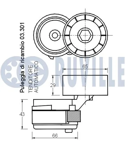 Rolka napinacza paska napędowego do Alfa Romeo 146  930