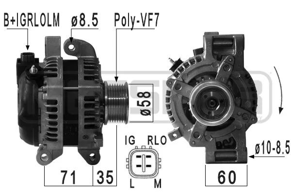 Alternator Lexus IS 
