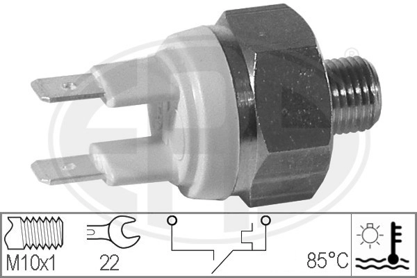 Czujnik temperatury płynu chłodzącego 7701033384 Renault (RVI)