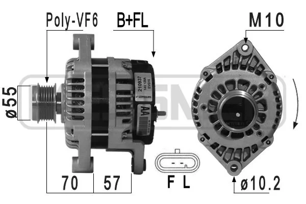 Alternator Chevrolet Epica