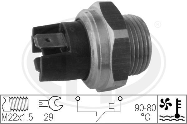 Czujnik temperatury płynu chłodzącego (włączenia wentylatora chłodnicy) Santech MT0557 cena, od 7,30 USD