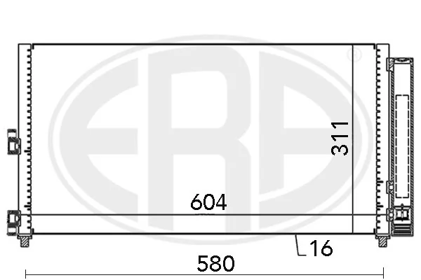 Chłodnica klimatyzacji Fiat Doblo
