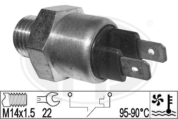 Czujnik temperatury płynu chłodzącego (włączenia wentylatora chłodnicy) do BMW 3 E21
