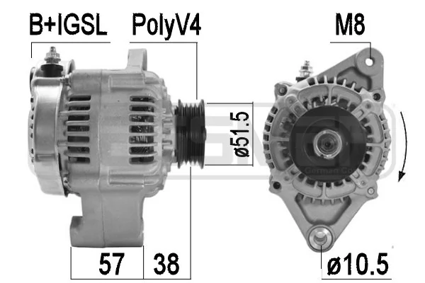 Alternator Toyota Starlet