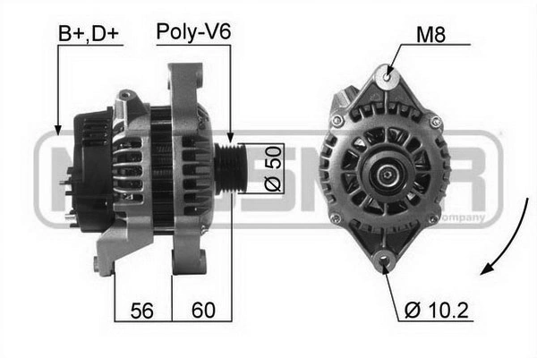 Alternator Opel Kadett