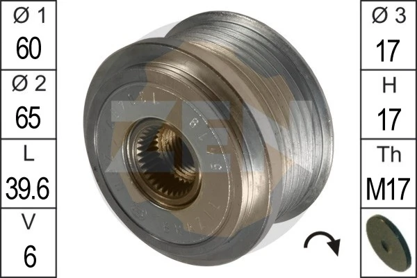  Koło pasowe alternatora Mazda 626 4