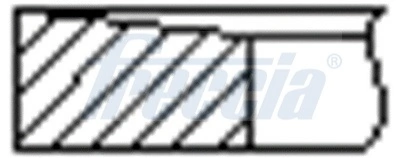 FR10248100 Freccia Zestaw pierścieni tłokowych do silnika, STD