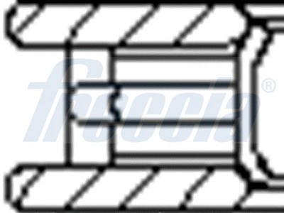 Pierścienie tłokowe na 1 cylinder, STD. Freccia FR10505200 cena, od 19,24 USD