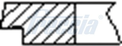 FR10385200 Freccia Pierścienie tłokowe na 1 cylinder, STD.