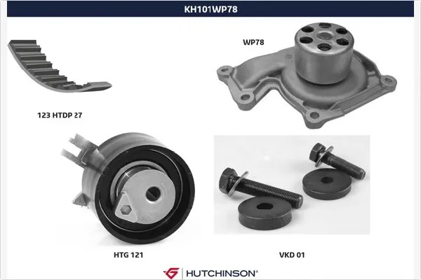 1688687580 Peugeot/Citroen Pasek rozrządu, zestaw