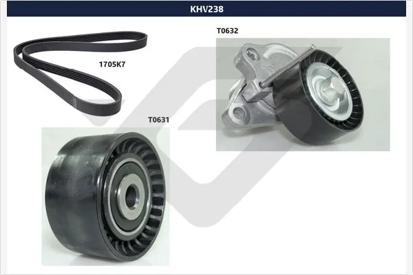 Pasek napędowy mechanizmów, zestaw Peugeot/Citroen 1648211780