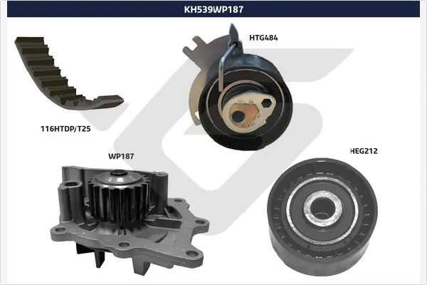 SU001A0125 Toyota Pasek rozrządu, zestaw
