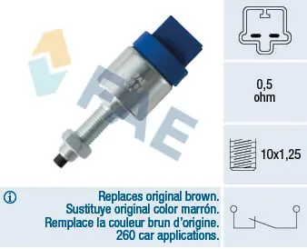 Do koszyka Czujnik włącznika świała stop Toyota Carina E T19