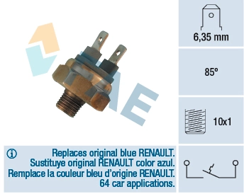 Do koszyka 7701033384 Renault (RVI) Czujnik temperatury płynu chłodzącego