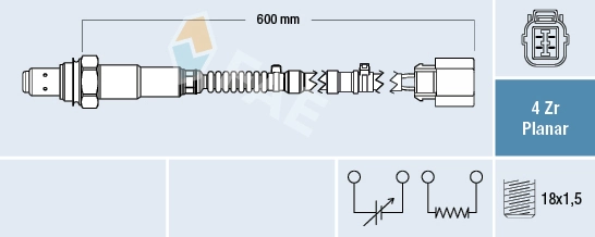  Sonda lambda, czujnik tlenu Honda Civic 7