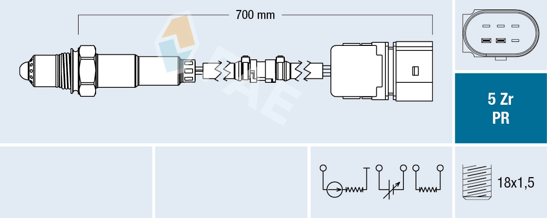 Do koszyka E140041 Polcar Sonda lambda czujnik tlenu przed katalizatorem