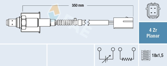 Sonda lambda, czujnik tlenu Chevrolet Lacetti J200