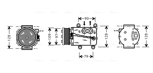Kompresor klimatyzacji Ford Fusion
