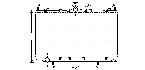 Chłodnica silnika 5253081 Polcar