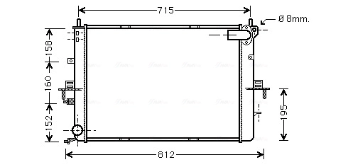 Chłodnica silnika Rover 75 RJ