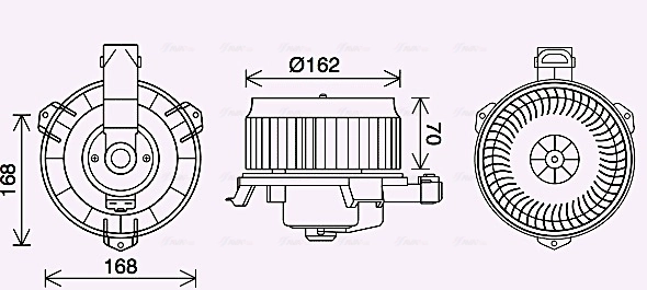 Silniczek wentylatora nagrzewnicy Toyota 4Runner