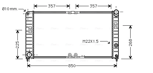 Chłodnica silnika Opel Sintra