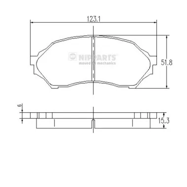 Do koszyka BJYD3323Z Hyundai/Kia Klocki hamulcowe przednie tarczowe