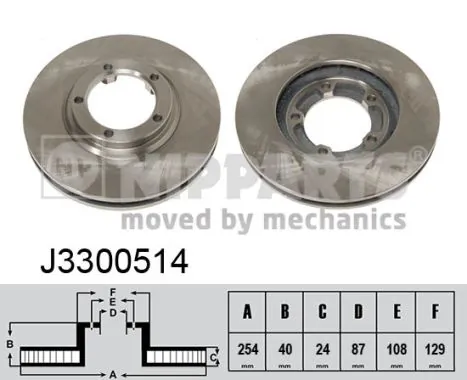  Tarcza hamulcowa przednia Mitsubishi L 400 