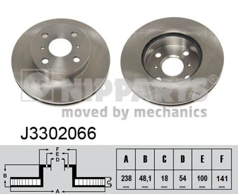 Tarcza hamulcowa przednia Toyota Corolla liftback (E8) (1983 - 1988) cena, od 42,10 USD