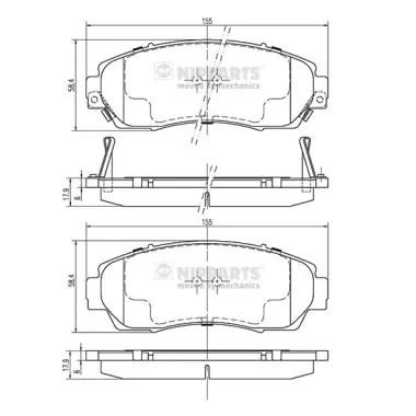 Klocki hamulcowe przednie tarczowe do Honda CR-V III RE