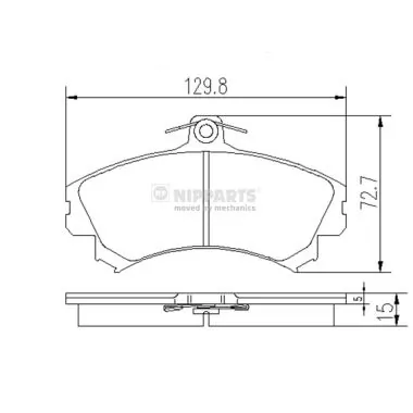 Klocki hamulcowe przednie tarczowe 1617268380 Peugeot/Citroen
