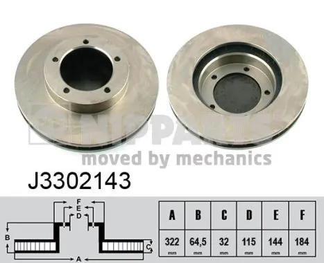 Do koszyka 4351260140 Toyota Tarcza hamulcowa przednia