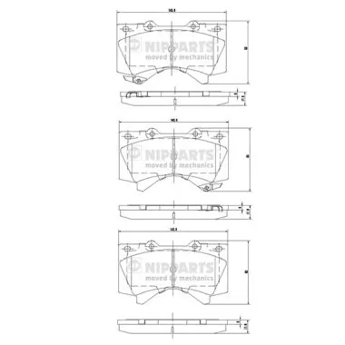 Do koszyka Klocki hamulcowe przednie tarczowe Toyota Land Cruiser  J200
