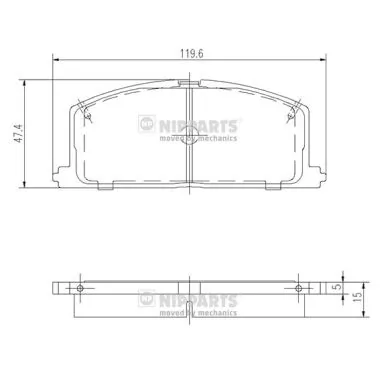 Klocki hamulcowe przednie tarczowe do Toyota Camry II V2