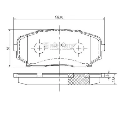 BT432001AA Ford Klocki hamulcowe przednie tarczowe