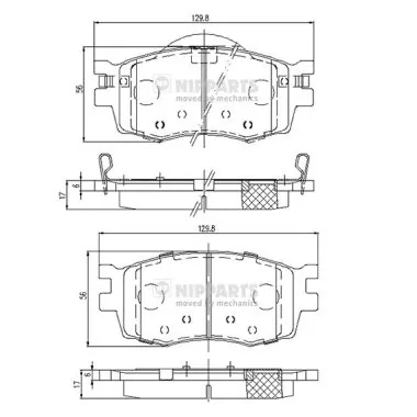 Klocki hamulcowe przednie tarczowe Hyundai Accent III