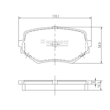 Klocki hamulcowe przednie tarczowe Suzuki Vitara SUV (ETJA) (1988 - 1998) cena, od 27,77 USD