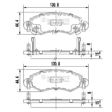 Klocki hamulcowe przednie tarczowe D10601HA0C Nissan/Infiniti
