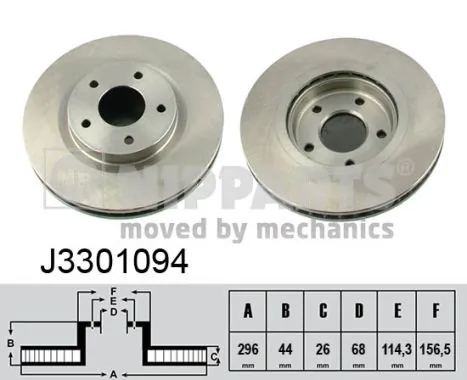 Tarcza hamulcowa przednia Nissan Qashqai 2