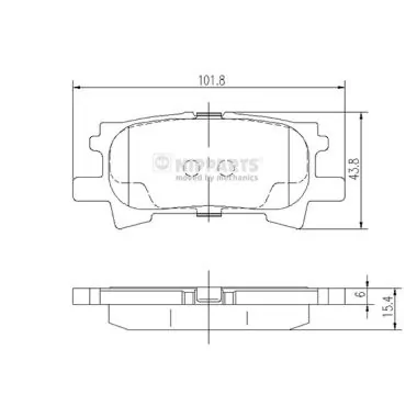 Okładziny (klocki) do hamulców tarczowych tylne Lexus RX 330/350 SUV (U3) (2003 - 2008) cena, od 27,68 USD